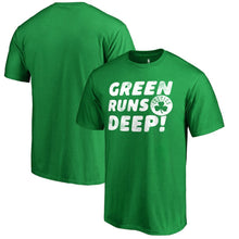Load image into Gallery viewer, Boston Celtics Green Runs Deep Hometown Collection T-Shirt - Kelly Green NBA Guys Tee

