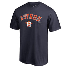 Load image into Gallery viewer, Houston Astros Wordmark Team Lockup T-Shirt - Navy MLB Guys Tee

