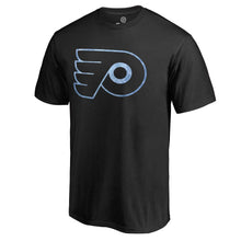Load image into Gallery viewer, Philadelphia Flyers Pond Hockey T-Shirt - Black NHL Guys Tee
