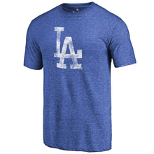 Load image into Gallery viewer, Los Angeles Dodgers Distressed Team Tri-Blend T-Shirt - Heathered Royal MLB Guys Tee
