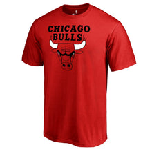 Load image into Gallery viewer, Chicago Bulls Primary Logo T-Shirt - Red NBA Guys Tee
