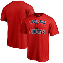 Load image into Gallery viewer, Cleveland Indians Victory Arch T-Shirt - Red MLB Guys Tee
