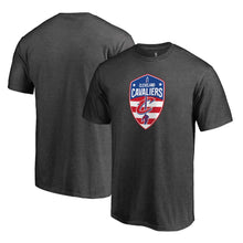 Load image into Gallery viewer, Cleveland Cavaliers Hoops For Troops T-Shirt - Gray NBA Guys Tee
