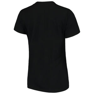 Brooklyn Nets G-Iii 4Her By Carl Banks Women's Post Season V-Neck Short Sleeve T-Shirt - Black NBA Ladies V-Neck