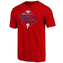 Load image into Gallery viewer, Philadelphia Phillies 2020 Mlb Spring Training Round Trip Tri-Blend T-Shirt - Heathered Red MLB Guys Tee
