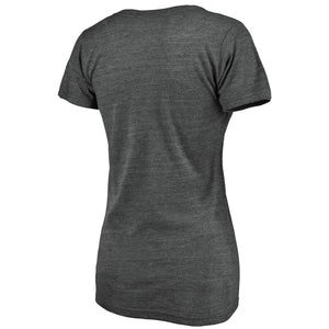 Baltimore Orioles Women's We're On Top Tri-Blend V-Neck T-Shirt - Black MLB Ladies V-Neck