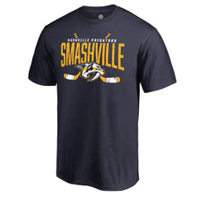 Load image into Gallery viewer, Nashville Predators Hometown Collection Local T-Shirt - Navy NHL Guys Tee
