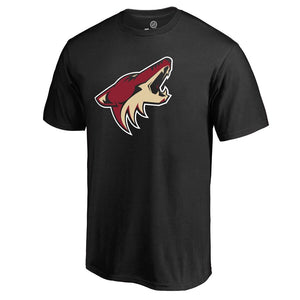 Arizona Coyotes Primary Logo T-Shirt - Black NHL Guys Tee