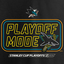 Load image into Gallery viewer, San Jose Sharks 2019 Stanley Cup Playoffs Bound Charging T-Shirt - Black NHL Guys Tee
