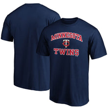 Load image into Gallery viewer, Minnesota Twins Heart &amp; Soul T-Shirt - Navy MLB Guys Tee
