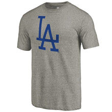 Load image into Gallery viewer, Los Angeles Dodgers Cooperstown Collection Forbes Tri-Blend T-Shirt - Ash MLB Guys Tee
