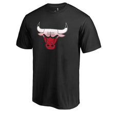 Load image into Gallery viewer, Chicago Bulls Gradient Logo T-Shirt - Black NBA Guys Tee
