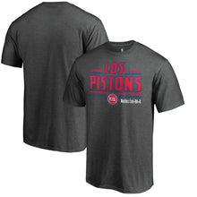 Load image into Gallery viewer, Detroit Pistons Noches Ene-Be-A Wordmark T-Shirt - Heather Gray NBA Guys Tee
