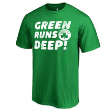 Load image into Gallery viewer, Boston Celtics Green Runs Deep Hometown Collection T-Shirt - Kelly Green NBA Guys Tee
