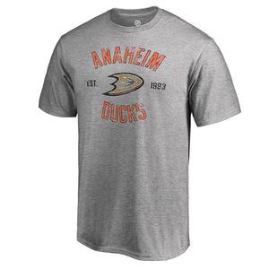 Anaheim Ducks Heritage T-Shirt - Ash NHL Guys Tee