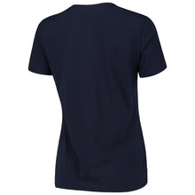 Load image into Gallery viewer, Dallas Cowboys Women's Aelin Metallic V-Neck T-Shirt - Navy NFL LADIES V-Neck
