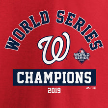 Load image into Gallery viewer, Washington Nationals 2019 World Series Champions Magic Number T-Shirt - Red MLB Guys Tee
