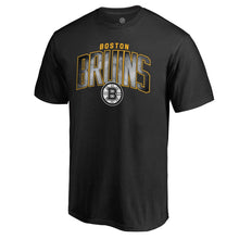 Load image into Gallery viewer, Boston Bruins Arch Smoke T-Shirt - Black NHL Guys Tee
