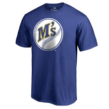 Load image into Gallery viewer, Seattle Mariners Cooperstown Collection Huntington T-Shirt - Royal MLB Guys Tee
