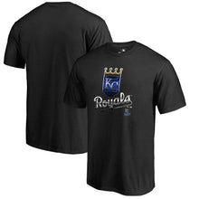 Load image into Gallery viewer, Kansas City Royals Midnight Mascot T-Shirt - Black MLB Guys Tee
