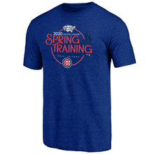 Load image into Gallery viewer, Chicago Cubs 2020 Mlb Spring Training Round Trip Tri-Blend T-Shirt - Heathered Royal MLB Guys Tee
