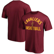 Load image into Gallery viewer, Cleveland Cavaliers Team Logo Pride T-Shirt - Wine NBA Guys Tee
