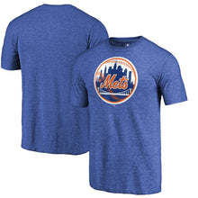 Load image into Gallery viewer, New York Mets Cooperstown Collection Forbes Tri-Blend T-Shirt - Heathered Royal MLB Guys Tee
