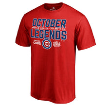 Load image into Gallery viewer, Chicago Cubs 2016 World Series Champions Legends T-Shirt - Red MLB Guys Tee
