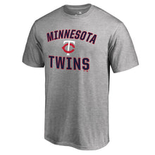 Load image into Gallery viewer, Minnesota Twins Victory Arch T-Shirt - Heathered Gray MLB Guys Tee
