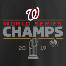 Load image into Gallery viewer, Washington Nationals Majestic 2019 World Series Champions Signature Roster T-Shirt - Black MLB Guys Tee
