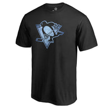 Load image into Gallery viewer, Pittsburgh Penguins Pond Hockey T-Shirt - Black NHL Guys Tee
