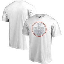 Load image into Gallery viewer, Edmonton Oilers Whiteout T-Shirt - White NHL Guys Tee
