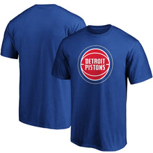 Load image into Gallery viewer, Detroit Pistons Primary Team Logo T-Shirt - Blue NBA Guys Tee
