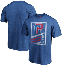 Load image into Gallery viewer, Detroit Pistons Majestic Flex Classic Tri-Blend T-Shirt - Blue NBA Guys Tee
