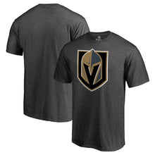 Load image into Gallery viewer, Vegas Golden Knights Primary Logo T-Shirt - Charcoal NHL Guys Tee
