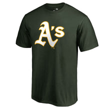 Load image into Gallery viewer, Oakland Athletics Primary Logo T-Shirt - Green MLB Guys Tee
