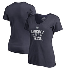 Load image into Gallery viewer, Gary Sanchez New York Yankees Women&#39;s Player Hometown Collection V-Neck T-Shirt - Navy MLB Ladies V-Neck
