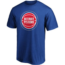 Load image into Gallery viewer, Detroit Pistons Primary Team Logo T-Shirt - Blue NBA Guys Tee
