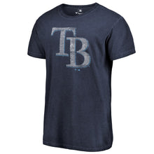 Load image into Gallery viewer, Tampa Bay Rays Washed Logo T-Shirt - Navy MLB Guys Tee
