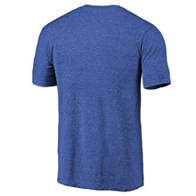 Load image into Gallery viewer, Dallas Mavericks Distressed Team Logo Tri-Blend T-Shirt - Heather Royal NBA Guys Tee
