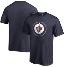 Load image into Gallery viewer, Winnipeg Jets Primary Logo T-Shirt - Navy NHL Guys Tee

