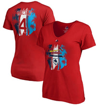 Load image into Gallery viewer, Yadier Molina St. Louis Cardinals Women&#39;s 2019 Spring Training Name &amp; Number V-Neck T-Shirt - Red MLB Ladies V-Neck
