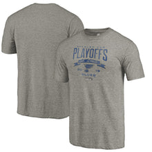 Load image into Gallery viewer, St. Louis Blues 2019 Stanley Cup Playoffs Bound Buzzer Beater Tri-Blend T-Shirt - Gray NHL Guys Tee
