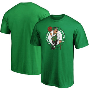 Boston Celtics Primary Team Logo T-Shirt - Kelly Green NBA Guys Tee