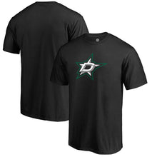 Load image into Gallery viewer, Dallas Stars Primary Logo T-Shirt - Black NHL Guys Tee
