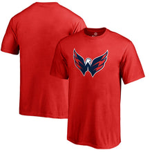 Load image into Gallery viewer, Washington Capitals Primary Logo T-Shirt - Red NHL Guys Tee

