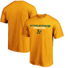 Load image into Gallery viewer, Oakland Athletics Just Like That T-Shirt - Gold MLB Guys Tee
