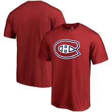 Load image into Gallery viewer, Montreal Canadiens Primary Logo T-Shirt - Red NHL Guys Tee

