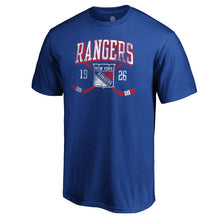 Load image into Gallery viewer, New York Rangers Team Line Shift T-Shirt - Blue NHL Guys Tee
