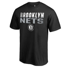 Load image into Gallery viewer, Brooklyn Nets Fade Out T-Shirt - Black NBA Guys Tee
